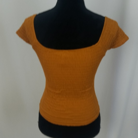 American Rag women S smocked off the shoulder top - Picture 5 of 6